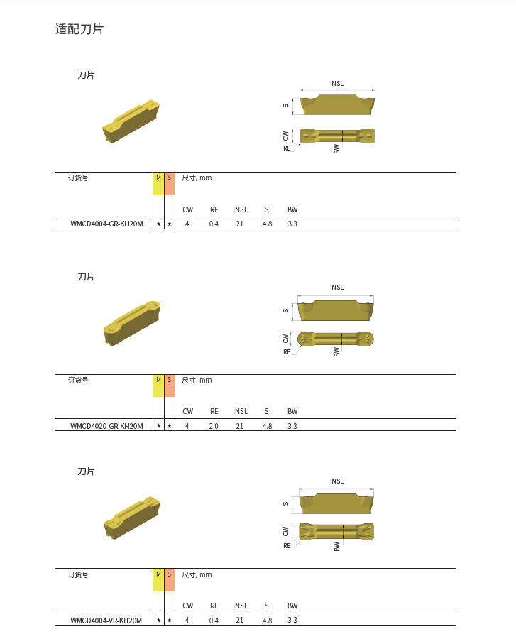 外圆槽刀-4mm-1 外圆槽刀-4mm-1