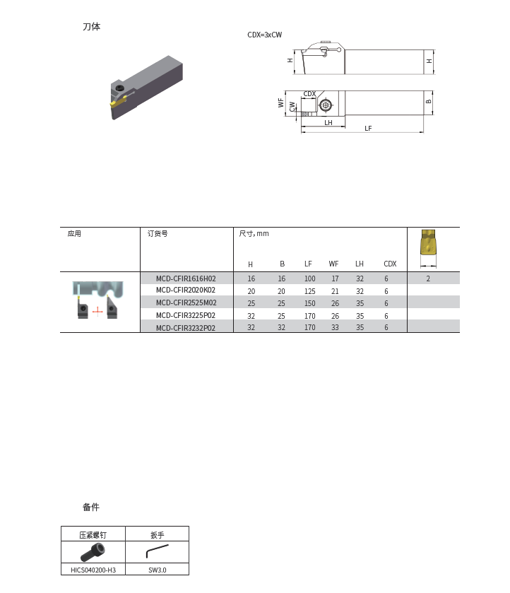 MCD-外圆槽刀-3 MCD-外圆槽刀-3